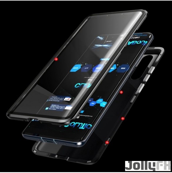 Svart transparent och mycket snyggt skydd för Huawei P30 Pro.