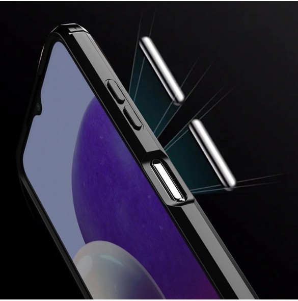 Kolfodral Flexibelt TPU-skal för Samsung Galaxy A22 5G svart