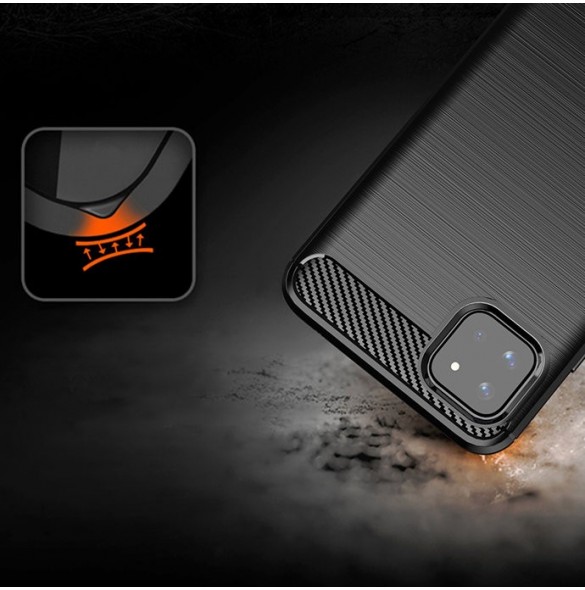 Kolfodral Flexibelt TPU-skal för Samsung Galaxy A22 5G svart