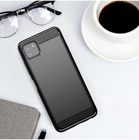 Kolfodral Flexibelt TPU-skal för Samsung Galaxy A22 5G svart