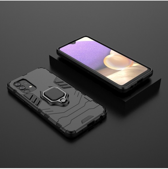 Ring Armor armored hybrid case skal + magnetisk hållare för Samsung Galaxy A32 4G svart