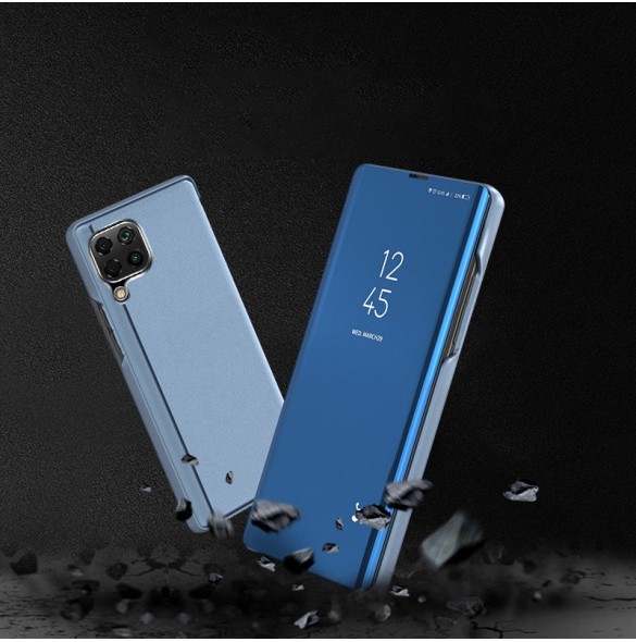 Clear View Case cover for Samsung Galaxy A22 4G blue