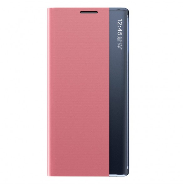 Sleep Case Bookcase Type Case with Smart Window for Samsung Galaxy A22 5G pink