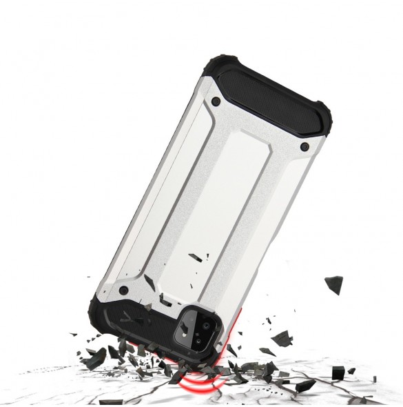Hybrid Armor Case Tough Rugged Cover for Samsung Galaxy A22 5G black