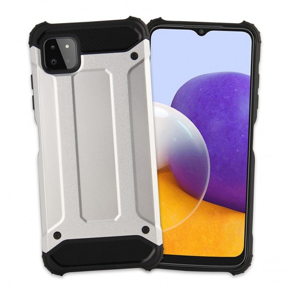 Hybrid Armor Case Tough Rugged Cover for Samsung Galaxy A22 5G black