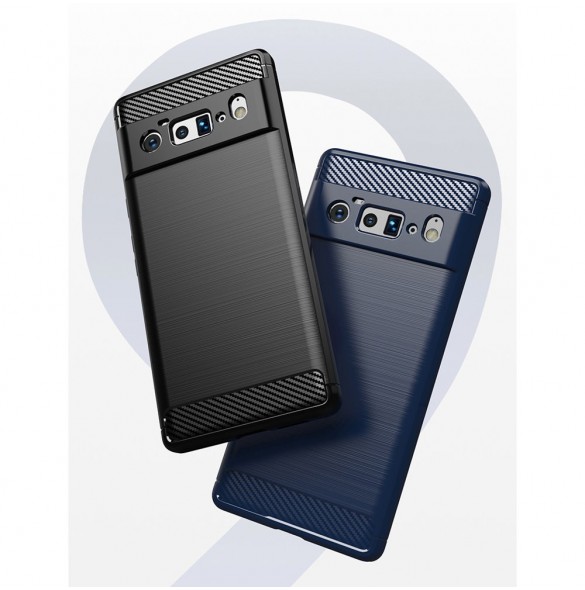 Carbon Case Flexible cover for Google Pixel 6 Pro black