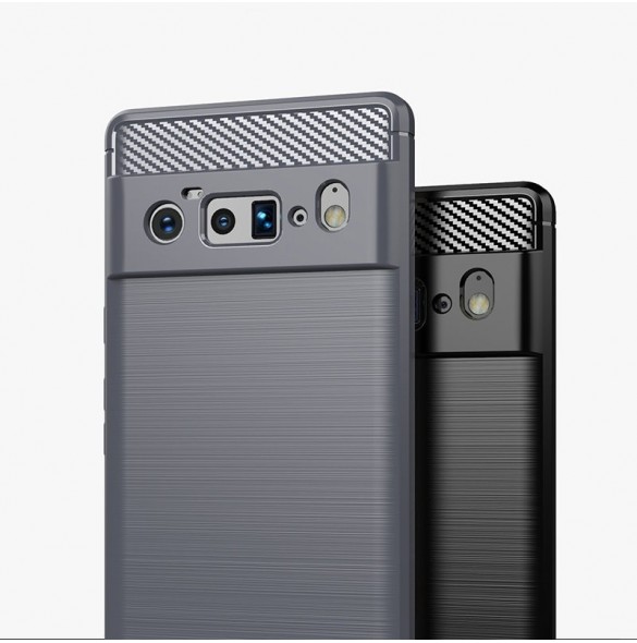 Carbon Case Flexible cover for Google Pixel 6 Pro black