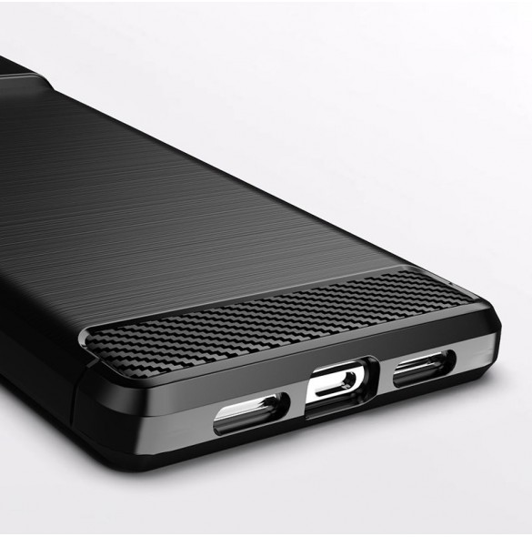 Carbon Case Flexible cover for Google Pixel 6 Pro black