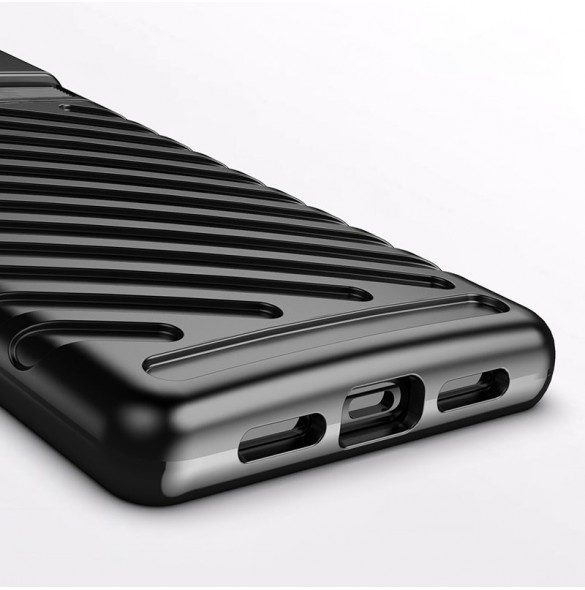 Thunder Case Flexible Tough Rugged Cover TPU Case for Google Pixel 6 black