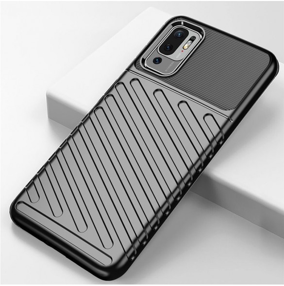 Thunder Case Flexible Tough Rugged Cover TPU Case for Xiaomi Redmi Note 10 5G / Poco M3 Pro blue