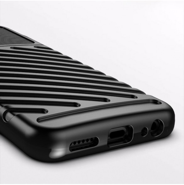 Thunder Case Flexible Tough Rugged Cover TPU Case for Samsung Galaxy A22 5G blue