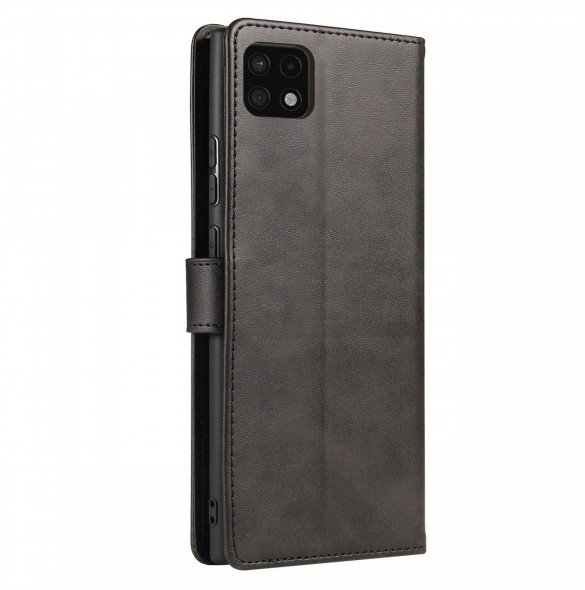 Magnet Case elegant bookcase type case with kickstand for Samsung Galaxy A22 5G black