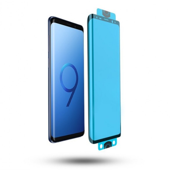 3D Edge Nano Flexi Glass Hybrid Full Screen Protector with frame for Samsung Galaxy S21+ 5G (S21 Plus 5G) black