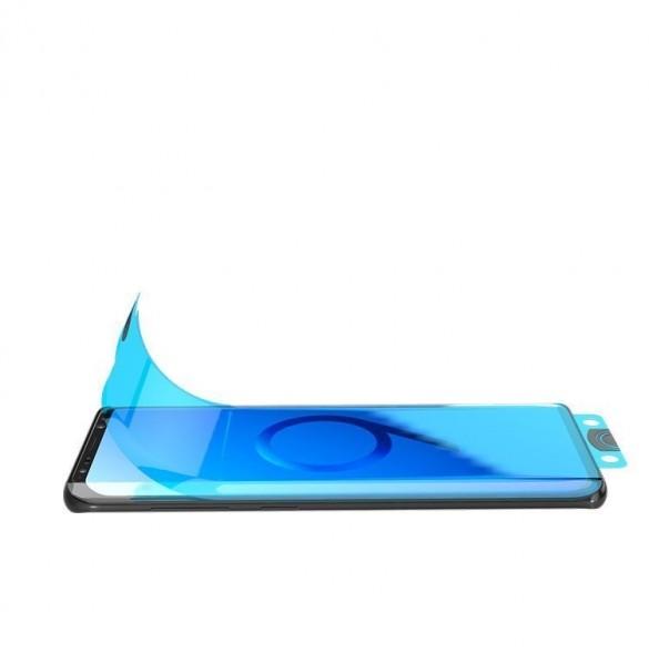 3D Edge Nano Flexi Glass Hybrid Full Screen Protector with frame for Samsung Galaxy S21+ 5G (S21 Plus 5G) black