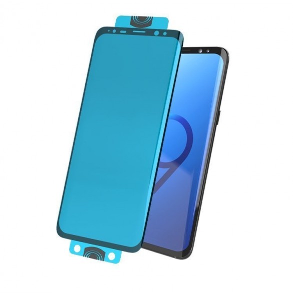 3D Edge Nano Flexi Glass Hybrid Full Screen Protector with frame for Samsung Galaxy S21+ 5G (S21 Plus 5G) black