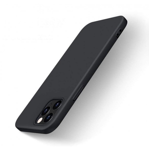 Silikonfodral Mjukt flexibelt gummiskal till iPhone 13 Pro svart