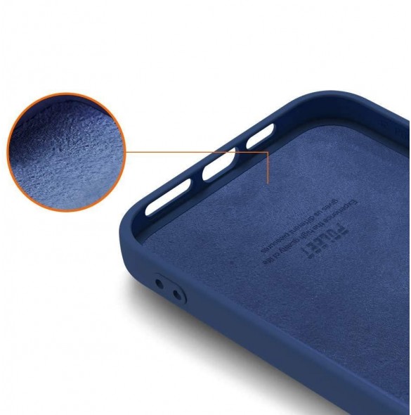 Silikonfodral Mjukt flexibelt gummiskal till iPhone 13 Pro blå