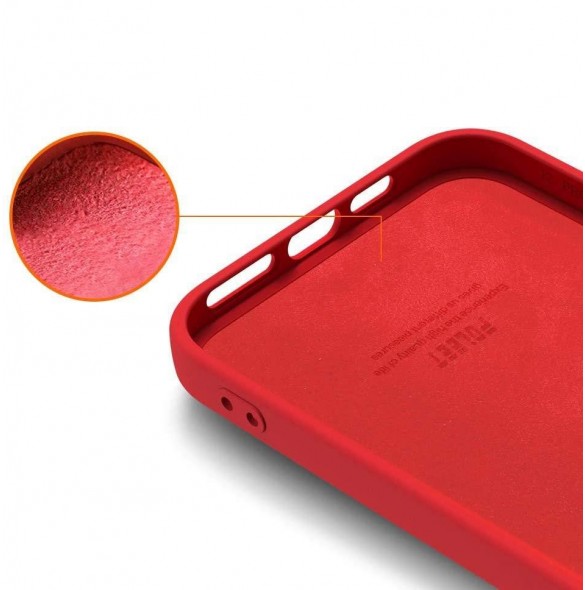 Silikonfodral Mjukt flexibelt gummiskal till iPhone 13 Pro röd
