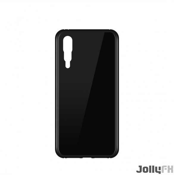 Svart och väldigt snyggt skydd för Huawei P20 Pro.