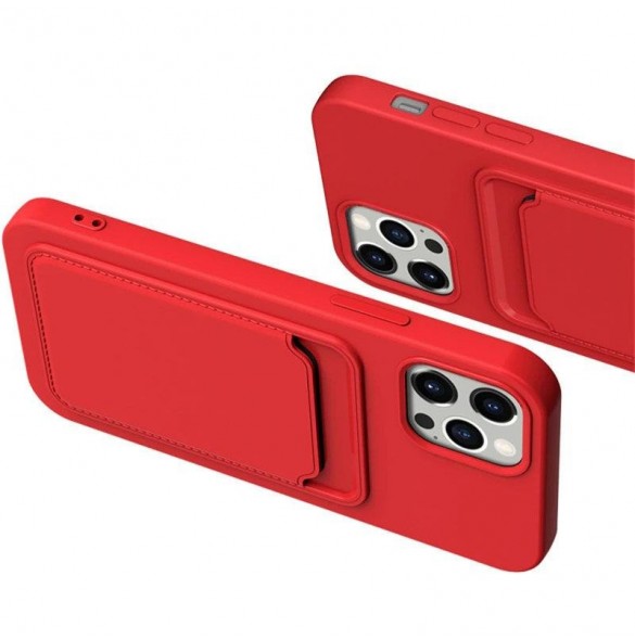 Kortfodral Silikonplånbok Plånbok Med Kortplats Dokument För Samsung Galaxy A72 4G Lila