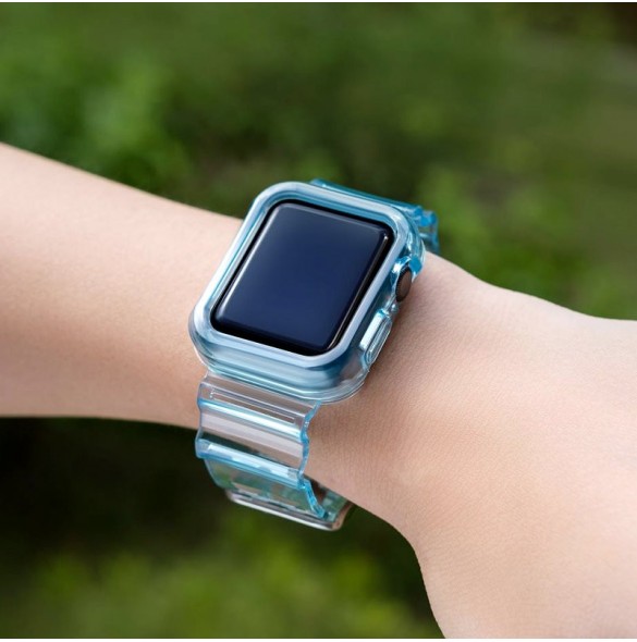 Strap Light Set ersättningsband remfodral för Watch 6 44mm / Watch 5 44mm / Watch 4 44mm / Watch SE 44mm blue