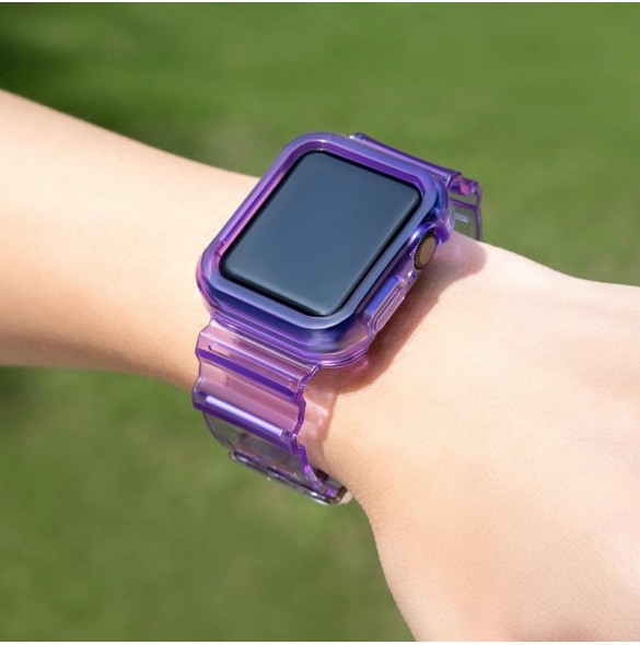 Strap Light Set ersättningsband remfodral för Watch 6 44mm / Watch 5 44mm / Watch 4 44mm / Watch SE 44mm lila