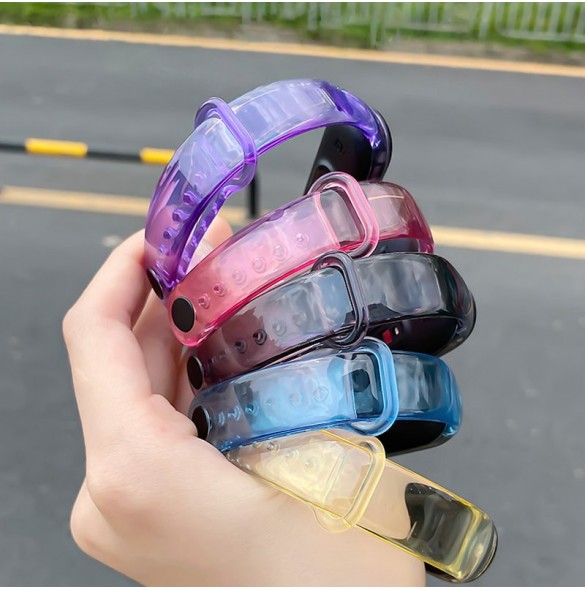 Ersättande silikonbandsrem till Xiaomi Mi Band 6/5 svart