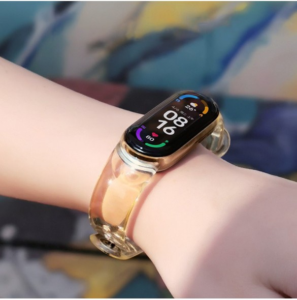 Ersättande silikonbandsrem till Xiaomi Mi Band 6/5 svart