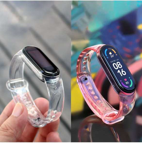 Ersättande silikonbandsrem för Xiaomi Mi Band 6/5 gul