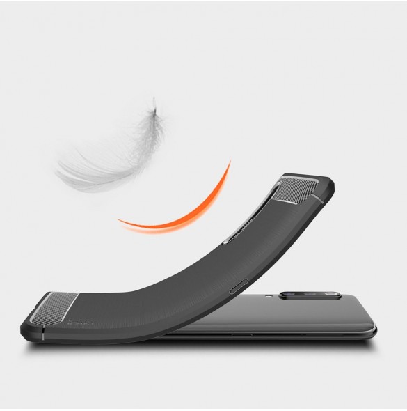 iPaky Carbon Väska Flexibel Skal TPU Väska till Xiaomi Mi 9 - Svart