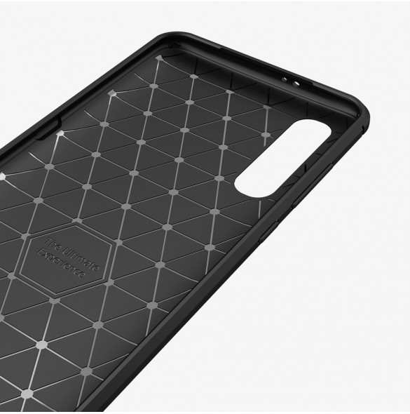 iPaky Carbon Väska Flexibel Skal TPU Väska till Xiaomi Mi 9 - Svart