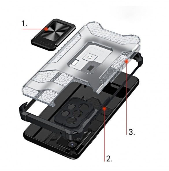 Crystal Ring Case Kickstand Tough Rugged Cover för Samsung Galaxy A72 4G grön