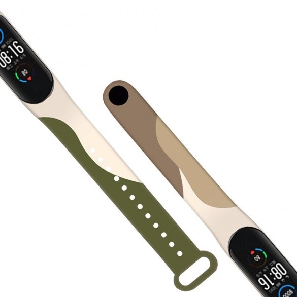 Strap Moro Armband för Xiaomi Mi Band 4 / Mi Band 3 Silikonrem Camo Watch Armband (3)