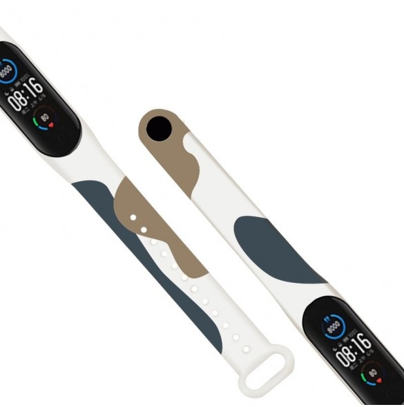 Strap Moro Armband för Xiaomi Mi Band 6 / Mi Band 5 Silikonrem Camo Watch Armband (12)