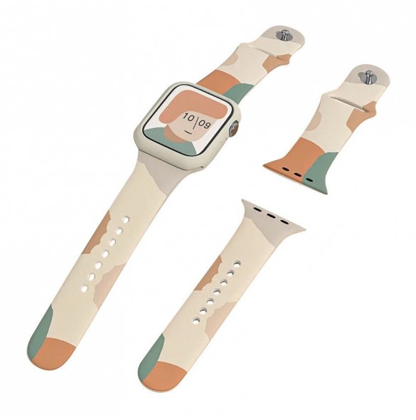 Band Moro Band för Apple Watch Ultra / 9 / 8 / 7 / 6 / SE / 5 / 4 / 3 / 2 (49mm / 45mm / 44mm / 42mm) Silikonarmbandsarmbands