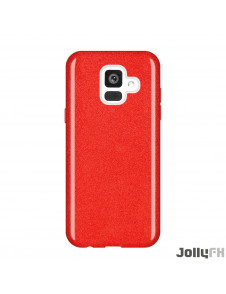 Rött och väldigt snyggt skydd till Samsung Galaxy A6 2018 A600.