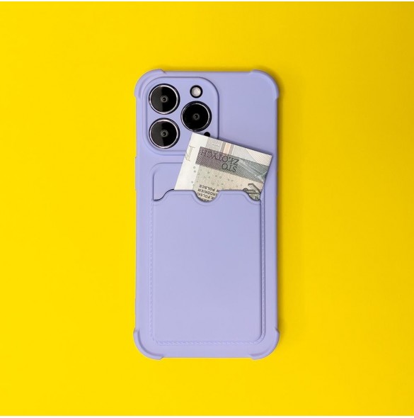 Card Armor Case Fodral för iPhone 12 Pro Max Kortplånbok Silikon Air Bag Armor Green