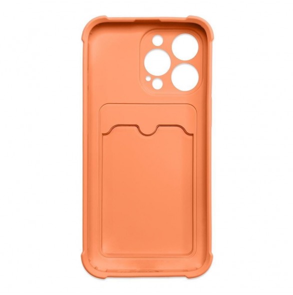 Card Armor Case Fodral för Samsung Galaxy A32 4G Card Plånbok Silikon Armor Cover Airbag Orange