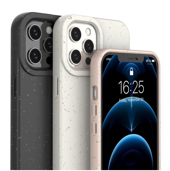 Eco Fodral för iPhone 12 mini silikonskal telefonfodral gult