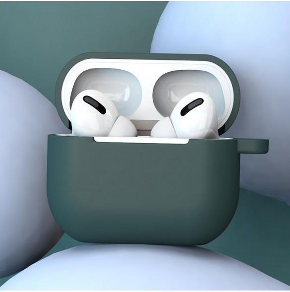 Fodral för AirPods 3 mjukt silikonfodral för hörlurar + nyckelring lobster clasp hänge rosa (fodral D)