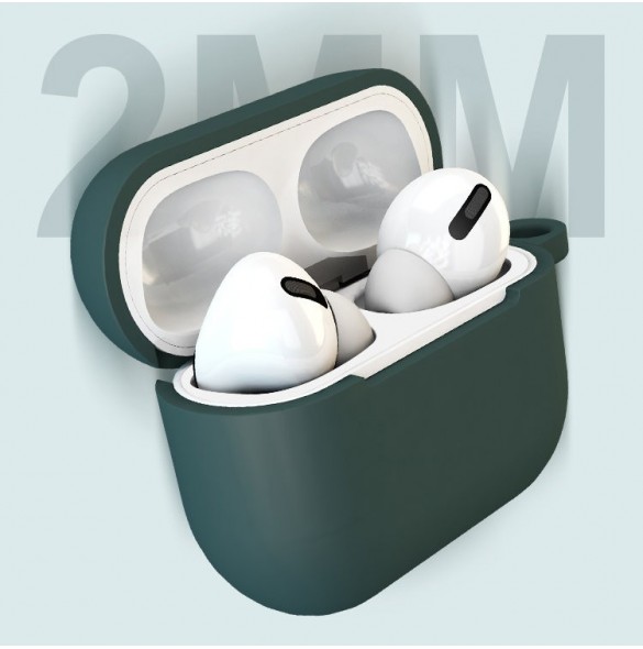 Fodral för AirPods 3 mjukt silikonfodral för hörlurar + nyckelring lobster clasp hänge rosa (fodral D)