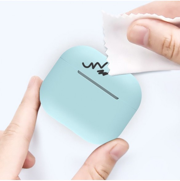 Fodral för AirPods 3 mjukt silikonfodral för hörlurar rosa (fodral C)
