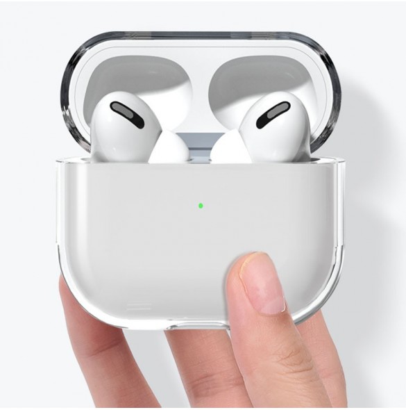 Fodral för AirPods 3 hårt och starkt fodral för hörlurar genomskinligt (fodral A)