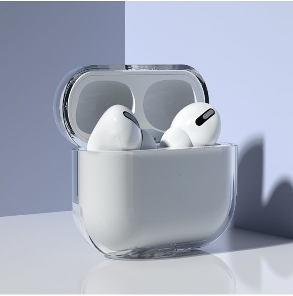 Fodral för AirPods 3 hårt och starkt fodral för hörlurar genomskinligt (fodral A)