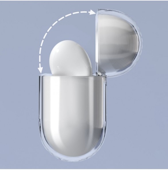 Fodral för AirPods 3 hårt och starkt fodral för hörlurar genomskinligt (fodral A)