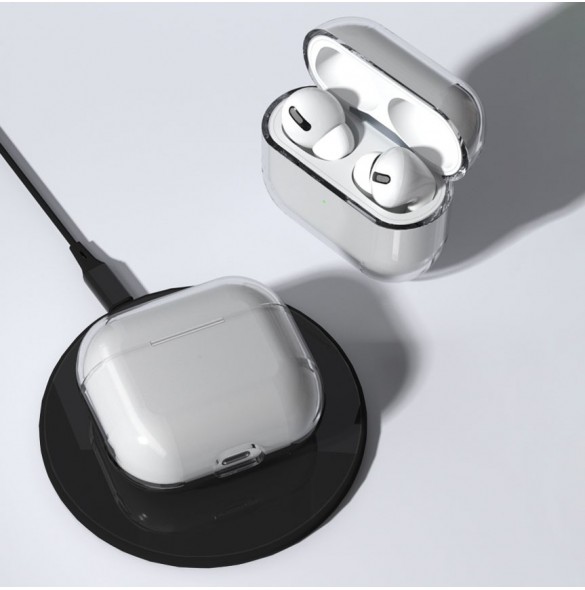 Fodral för AirPods 3 hårt och starkt fodral för hörlurar genomskinligt (fodral A)