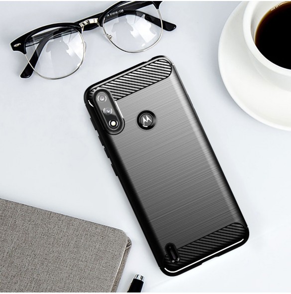 Kolfodral Flexibelt skyddsfodral Motorola Moto E7i Power svart