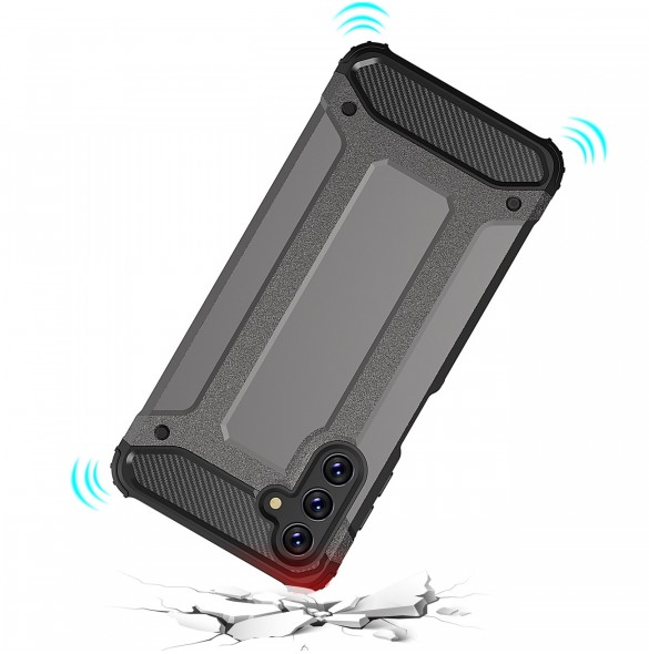 Hybrid Armor Case Tough Rugged Cover för Samsung Galaxy A13 5G svart
