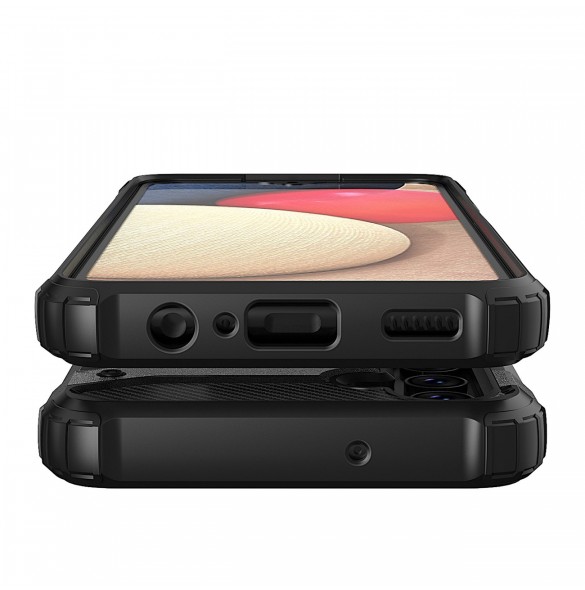 Hybrid Armor Case Tough Rugged Cover för Samsung Galaxy A13 5G svart