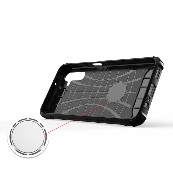 Hybrid Armor Case Tough Rugged Cover för Samsung Galaxy A13 5G svart